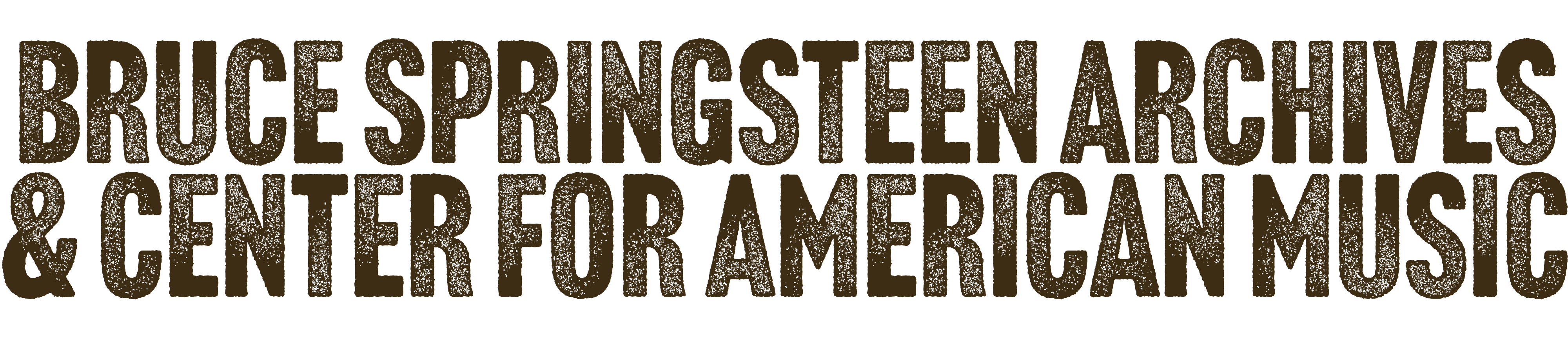 Bruce Sprinsteen Archives & Center for American Music 2025 Logo