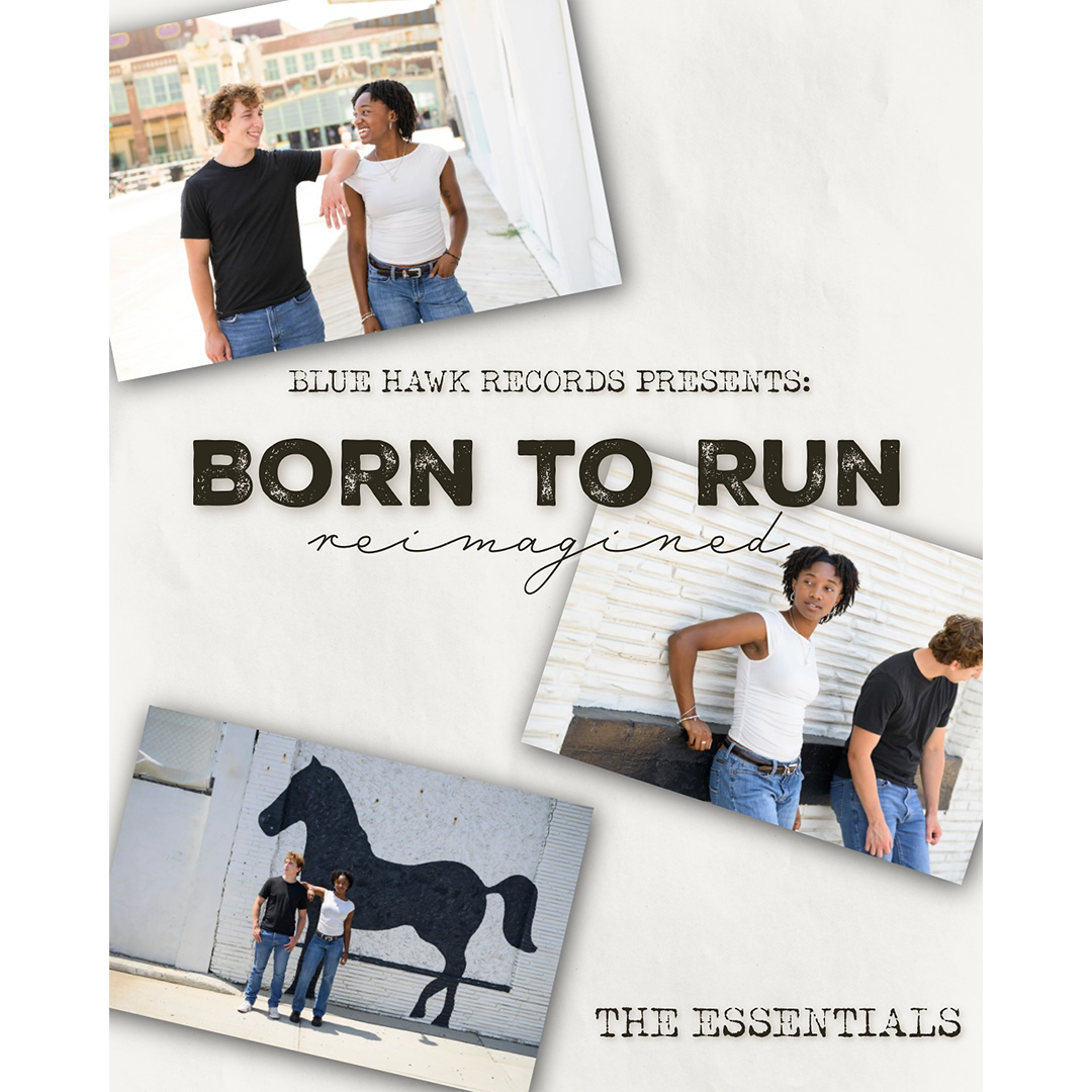 Blue Hawk Records album cover for Born to Run - Reimagined