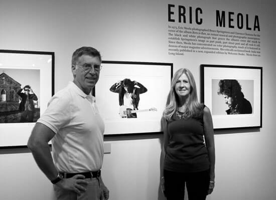Bob Santelli and Eileen Chapman, Rechnittz Gallery at opening of Springsteen: A Photographic Journey exhibit