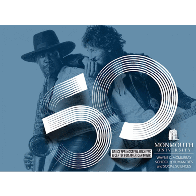 Born to Run 50th Anniversary logo by the Bruce Springsteen Archives & Center for American Music
